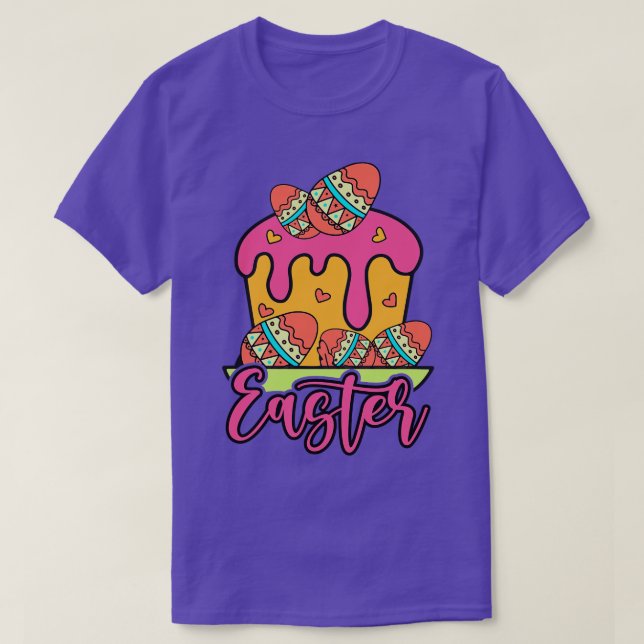 Easter Eggs Chocolate Cake   Happy Easter  T-Shirt (Design Front)