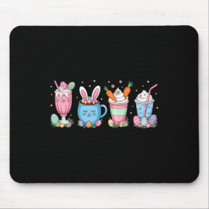 Easter Eggs Coffee Bunny Cups Latte Iced Cream Wom Mouse Mat