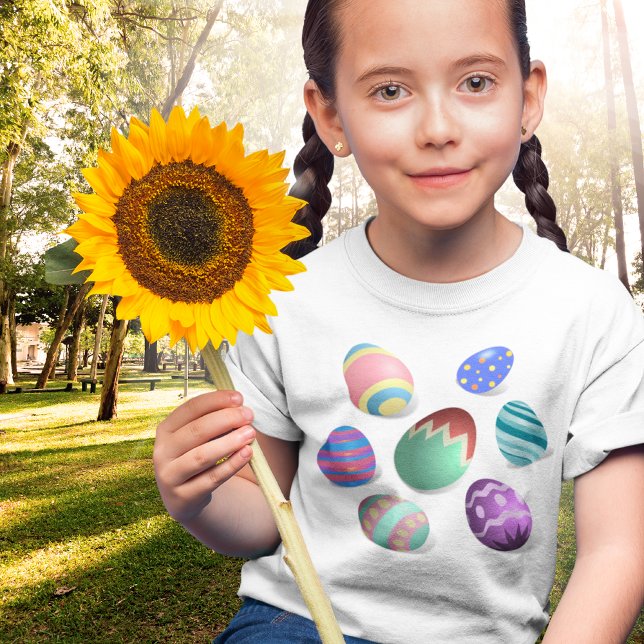 Easter Eggs Colorful Easter Egg Hunt Spring Picnic T-Shirt (Creator Uploaded)