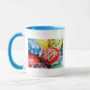 Easter Eggs Colourful Holiday Pattern Spring Art Mug