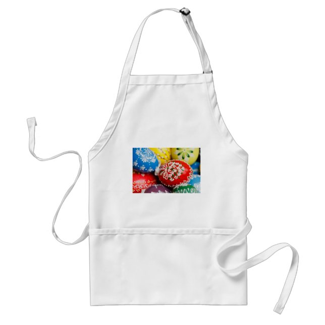 Easter Eggs Colourful Holiday Pattern Spring Art Standard Apron (Front)