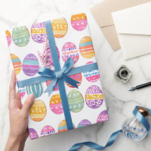 Easter Eggs Colourful Patterned Pretty