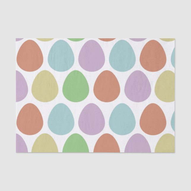 Easter Eggs Decor Pattern  Tissue Paper (Front)