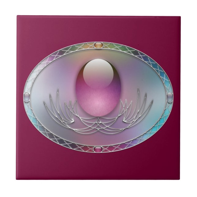 Easter Eggs Decorative Tile (Front)