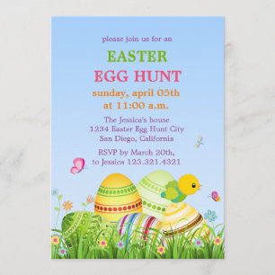 Easter Eggs Easter Party Invitation
