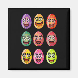 Easter Eggs Family Matching Easter Day Group Men W Magnet