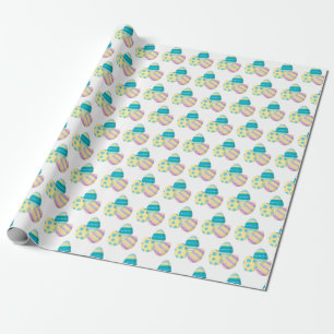 Easter Eggs Fun Colourful pattern Easter Wrapping Paper
