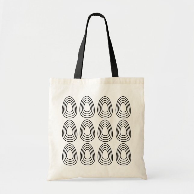 Easter Eggs Geometric Happy Easter    Tote Bag (Front)