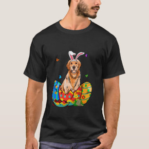 Easter Eggs Golden Retriever Bunny Dog Dog Dad Do T-Shirt