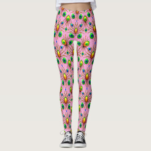 EASTER EGGS ~ Green Yellow 3D ~ Leggings