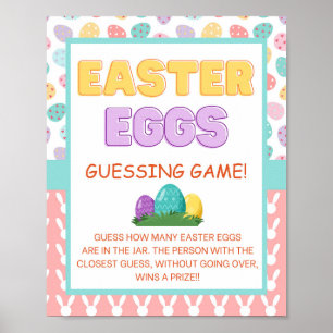 Easter Eggs Guessing Game Sign