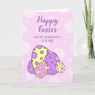 Easter Eggs Happy Easter Cousin Holiday Card