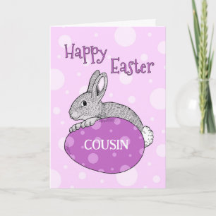 Easter Eggs Happy Easter Cousin Holiday Card