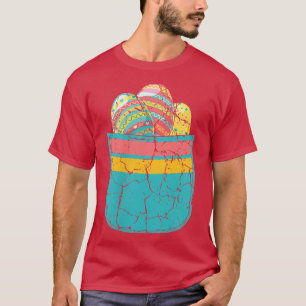 Easter Eggs Happy Easter Day Cute Pocket Easter T-Shirt