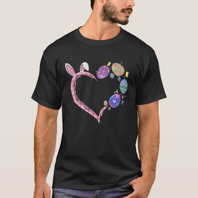 Easter Eggs Heart Bunny Rabbit  Easter Day Women G T-Shirt (Front)