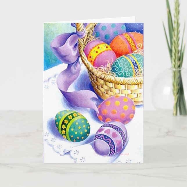 Easter eggs holiday card (Front)