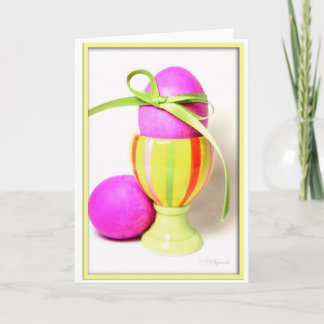 Easter eggs holiday card