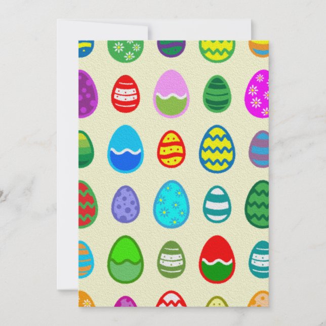 Easter Eggs Holiday Card (Front)