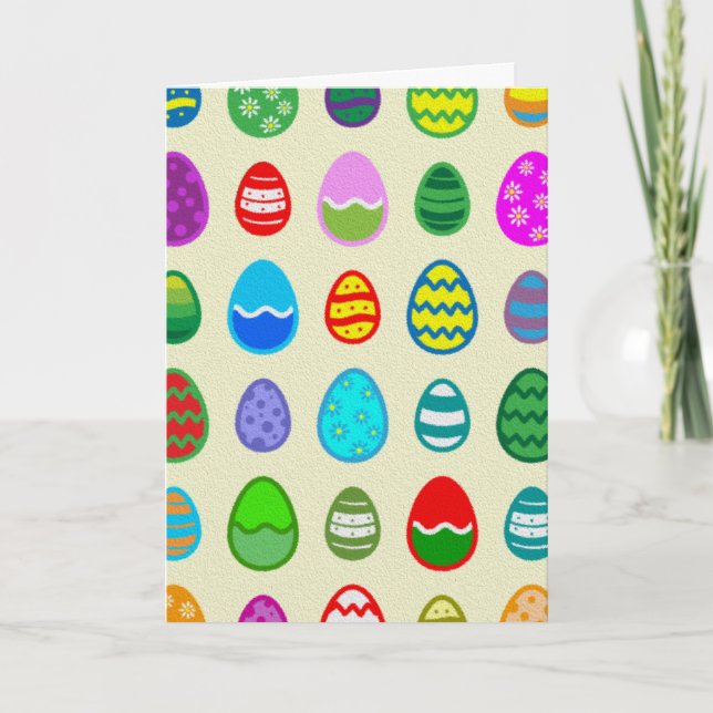 Easter Eggs Holiday Card (Front)