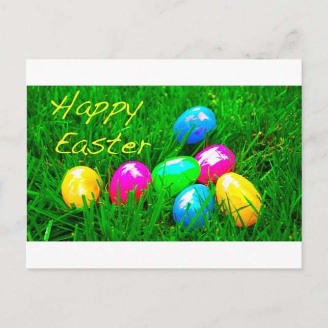 Easter Eggs Holiday Postcard (Front)