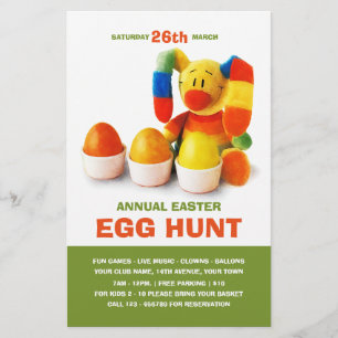 Easter Eggs Hunt Invitation Custom Flyers