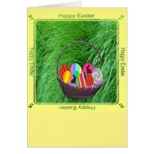 Easter Eggs in a Basket