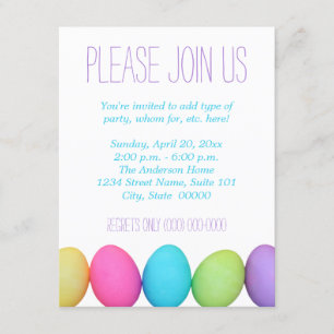 Easter Eggs Invitations