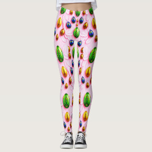 EASTER EGGS ~ Multicolored 3D ~ Leggings