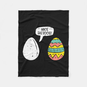 Easter Eggs Nice Tattoos Funny Hunting Men Women K Fleece Blanket