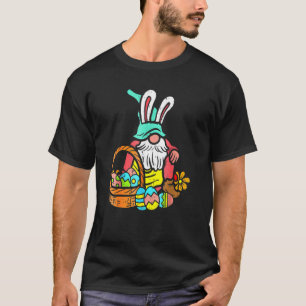 Easter Eggs Nordic Garden Gnome Bunny Basket Tomte T-Shirt