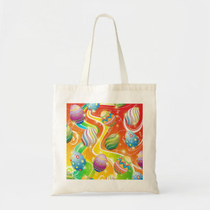 Easter Eggs Ornamental Design Tote Bag
