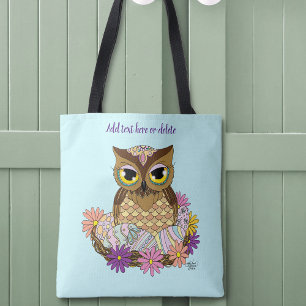 Easter Eggs Owl Nest Tote Bag