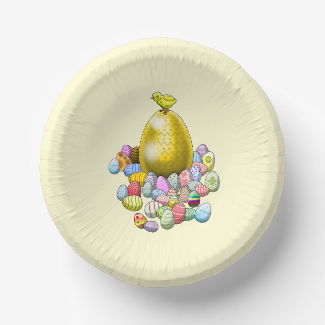 Easter Eggs Paper Plate (Front)