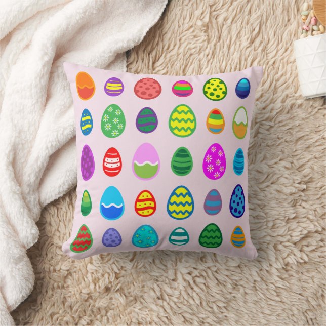 Easter Eggs Pattern Cushion (Blanket)