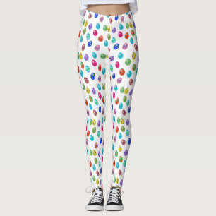Easter Eggs Pattern Leggings