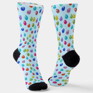 Easter Eggs Pattern Socks