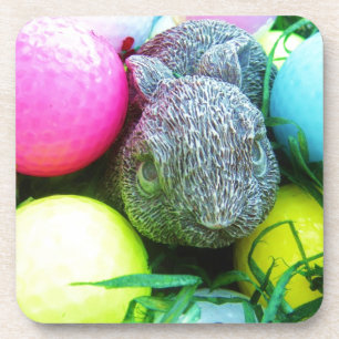 Easter Eggs, Rabbit , Golf Balls Coaster