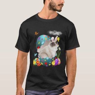 Easter Eggs Ragdoll Bunny Cat Gifts Cat Dad Cat Mo T-Shirt
