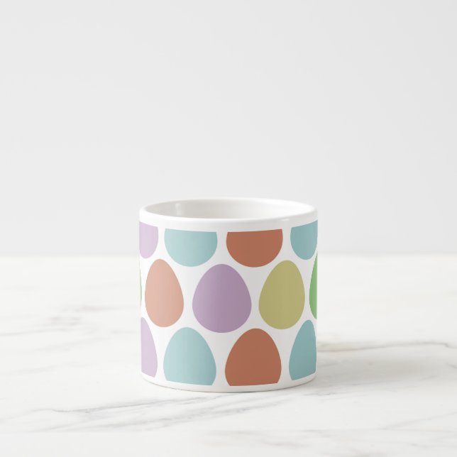 Easter Eggs Retro Pattern  Espresso Cup (Front)