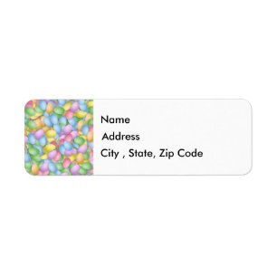 Easter Eggs Return Address Label