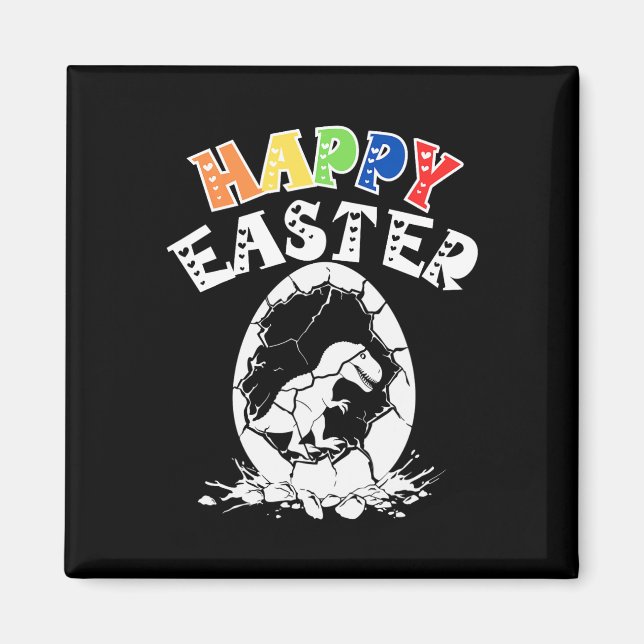 Easter Eggs T Rex Dino Boys  Magnet (Front)