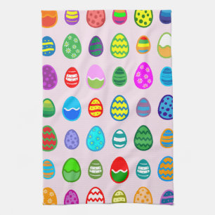 Easter Eggs Tea Towel