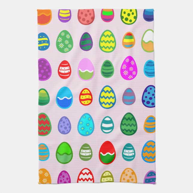 Easter Eggs Tea Towel (Vertical)