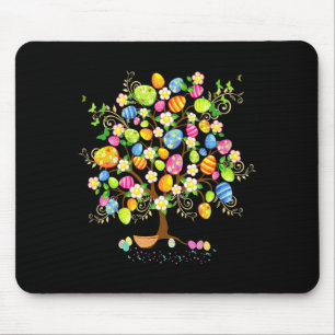 Easter Eggs Tree Basket Funny Tree Easter Day Butt Mouse Mat