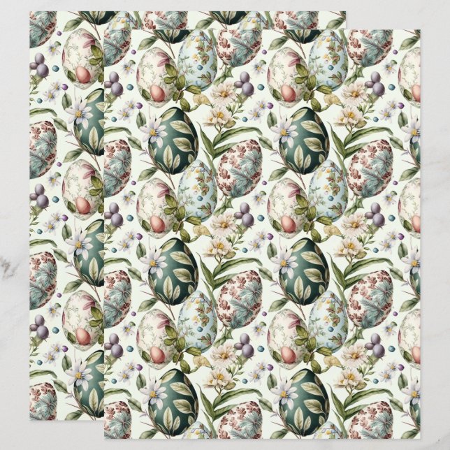 Easter eggs vintage nostalgic pattern (Front/Back)