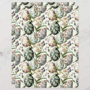 Easter eggs vintage nostalgic pattern