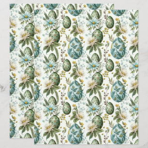 Easter eggs vintage nostalgic pattern No2
