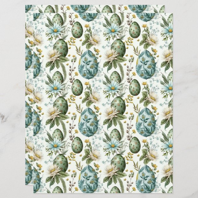 Easter eggs vintage nostalgic pattern No2 (Front/Back)