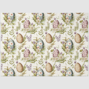 Easter eggs vintage nostalgic pattern No6 Tissue Paper