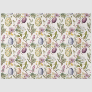 Easter eggs vintage nostalgic pattern No7 Tissue Paper